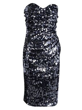 Dolce & Gabbana | Dresses | Dolce Gabbana Black Sequin Strapless Gown For  Holidays | Poshmark
